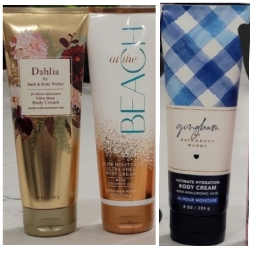 BATH AND BODY WORKS bundle of 3 Full Size Lotions